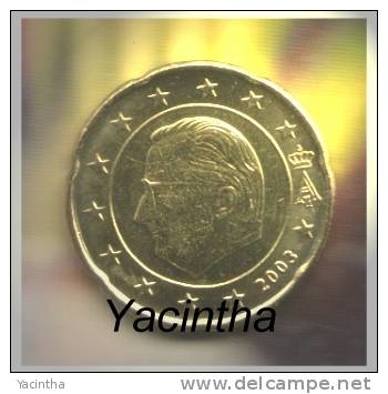 @Y@  Belgie   2 0   Cent    2003  UNC - België