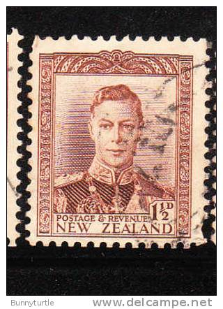 New Zealand 1938-44 KG 1 1/2p Used - Used Stamps