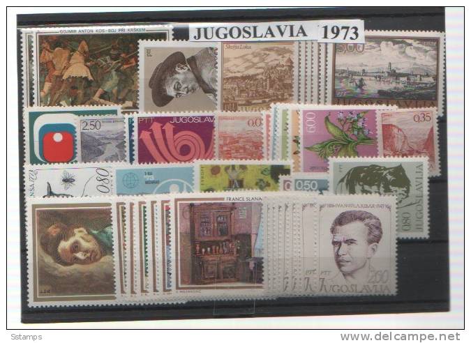 1973-YU   JUGOSLAVIJA JUGOSLAWIEN JUGOSLAVIA YEAR COMPLETE NEVER HINGED - Full Years