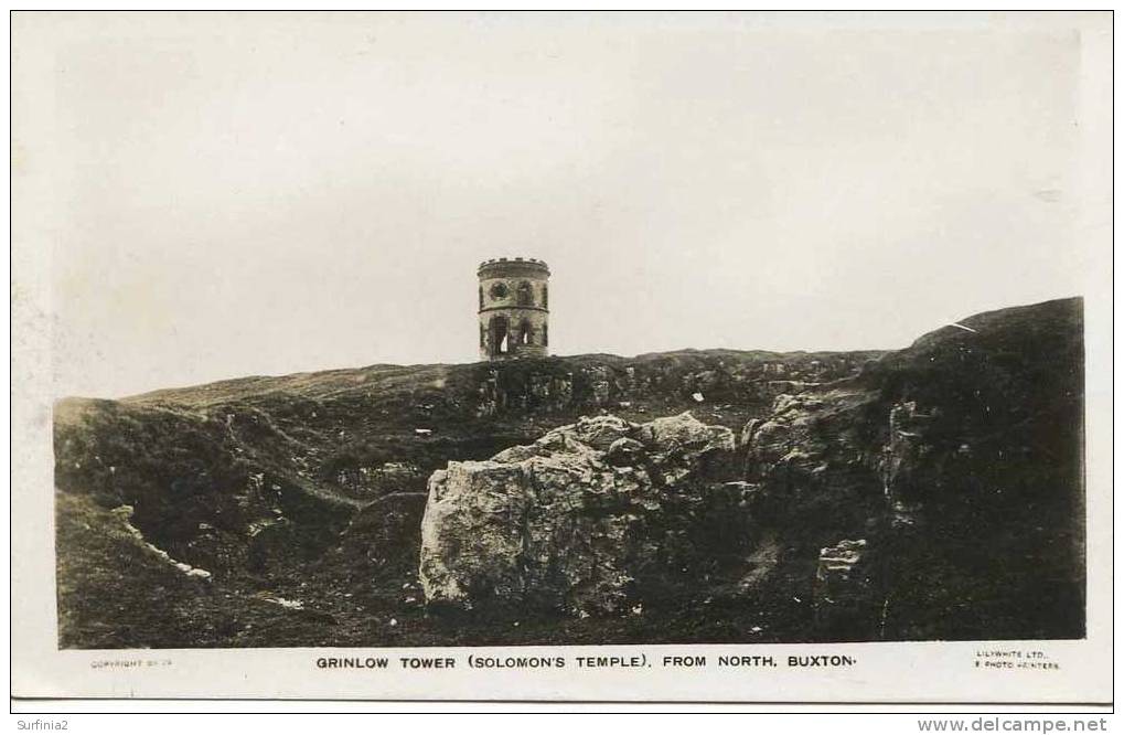 DERBYSHIRE - BUXTON - GRINLOW TOWER FROM NORTH RP  Db266 - Derbyshire