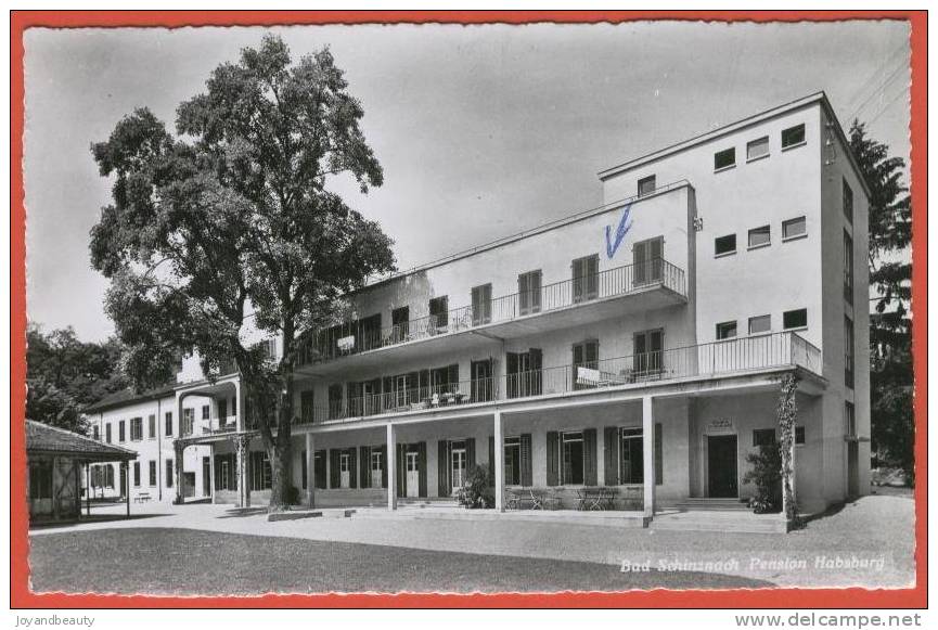 H157, Bad Schinznach Pension Habsburg , Hotel , 6665 , Circulée  Timbre Décollé - Schinznach 