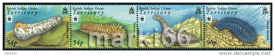 BIOT - 2009 - WWF - Sea Cucumbers - Mint Stamp Set - Brits Indische Oceaanterritorium