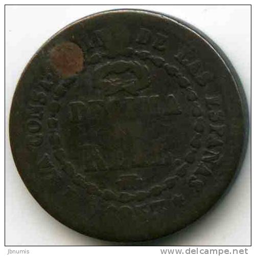 Espagne Spain 10 Decima Real 1853 - First Minting