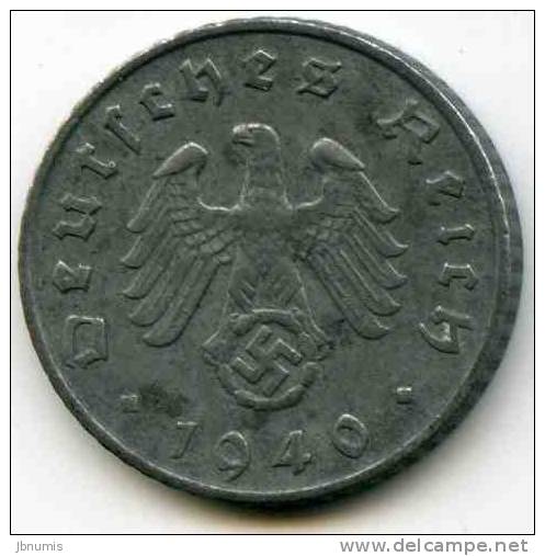 Allemagne Germany 5 Reichspfennig 1940 G KM 100 - 5 Reichspfennig