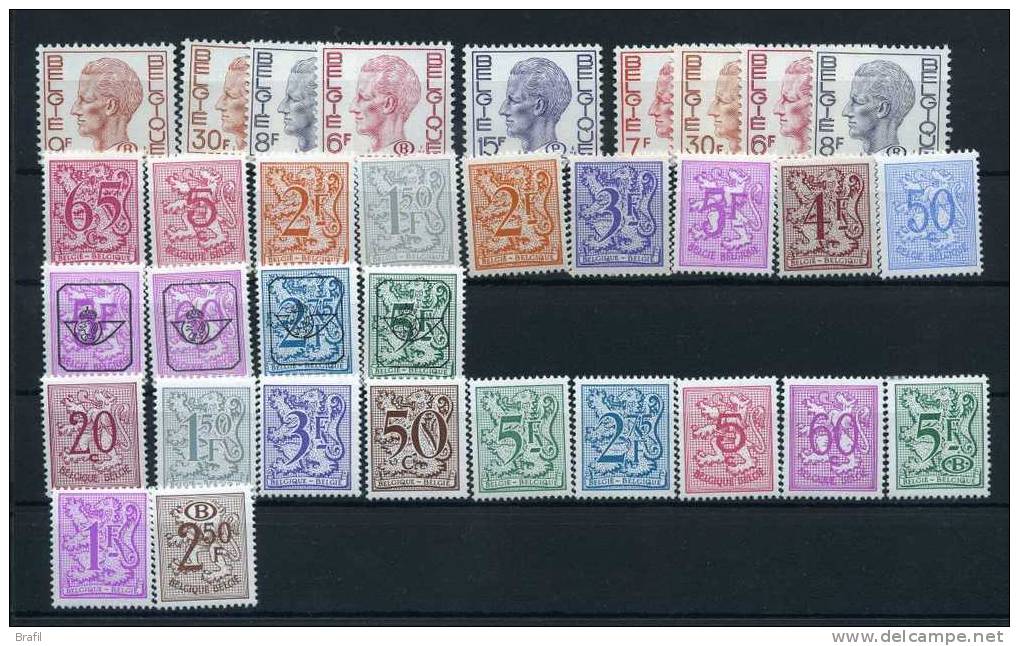 Belgio , collezione francobolli nuovi (**) con foglietti e ordinari buon valore di catalogo