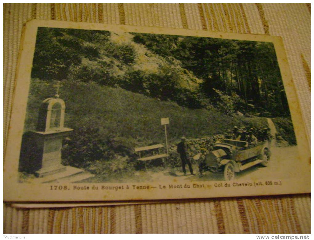 73 - YENNE ROUTE DU BOURGET - 1708 - LE MONT DU CHAT - COL DU CHEVELU - VOITURE DE GRANDE CAPACITE + DE 10 PERSONNES - Yenne