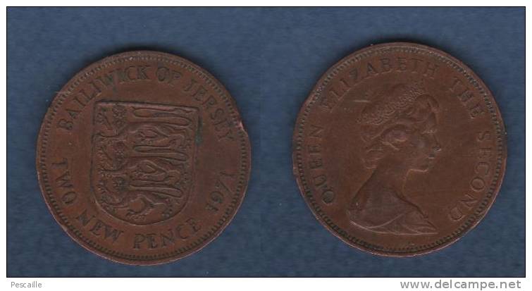 BALLIWICK OF JERSEY - 2 TWO NEW PENCE 1971 - Jersey