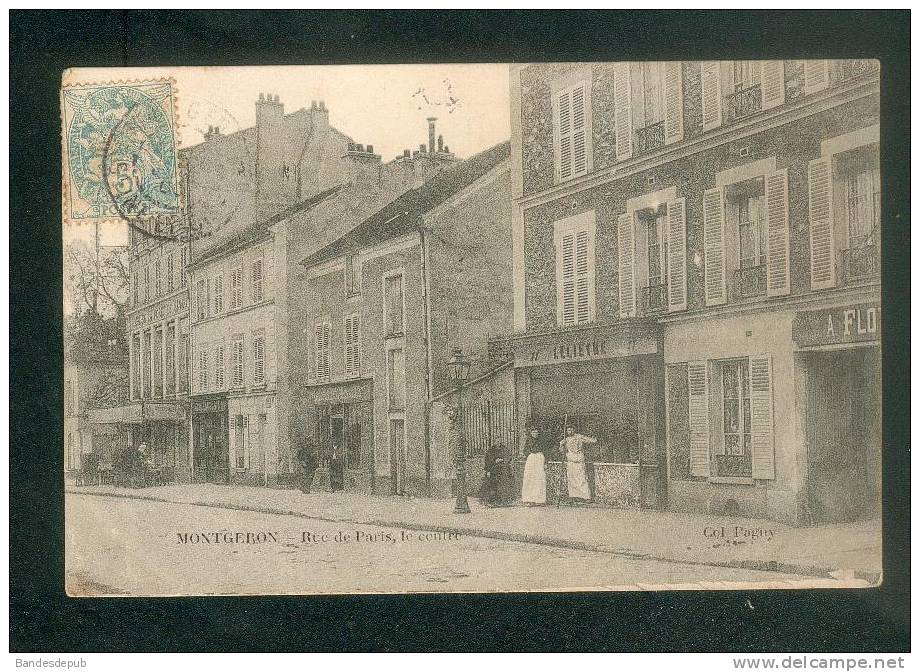 Montgeron (91) - Rue De Paris - Le Centre ( Animée Collection Pagny) - Montgeron