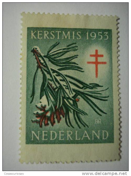 154 NEDERLAND HOLLAND TUBERCULOSIS TUBERCULOSE REKLAMEMARKE  WERBEMARKE POSTERSTAMP ERINNOPHILIE  REKLAME OLD - Fantasie Vignetten