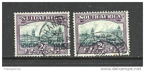 SOUTH AFRICA UNION 1930 Used Single Definitives 2d English + Afrikaans Grey Lilac SACC-44  #12178 - Oblitérés