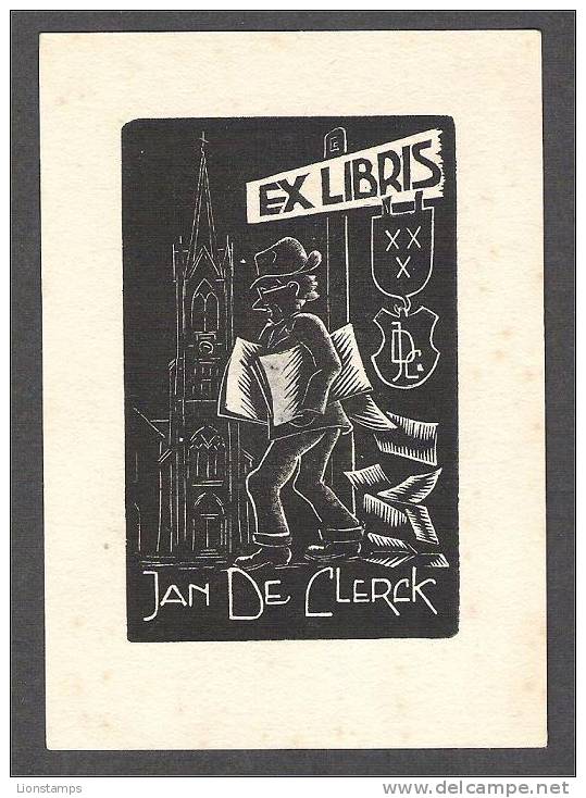 EL 42 -  Man And Tower - Ex Libris