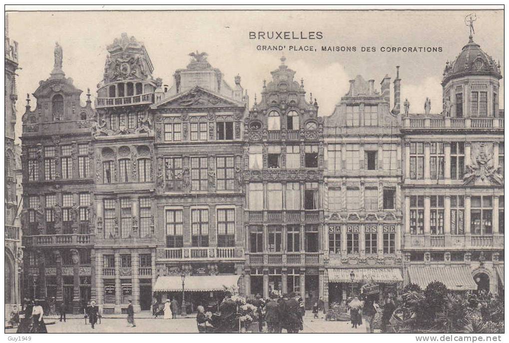 GROTE MARKT  GRAND PLACE-1911 - Markets