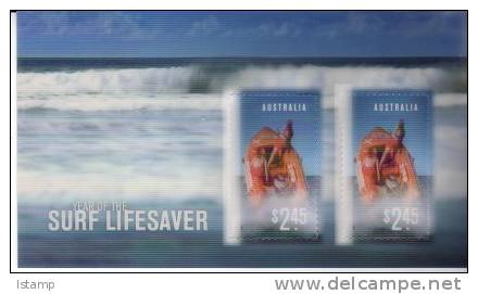 ⭕2007 - Australia Year Of The SURF LIFESAVER 'lenticular' - $2.45 Miniature Sheet MNH⭕ - Blocks & Sheetlets