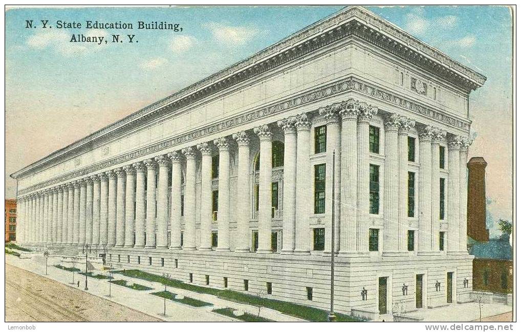 USA – United States – New York State Education Building. Albany New York 1915 Used Postcard [P3821] - Albany