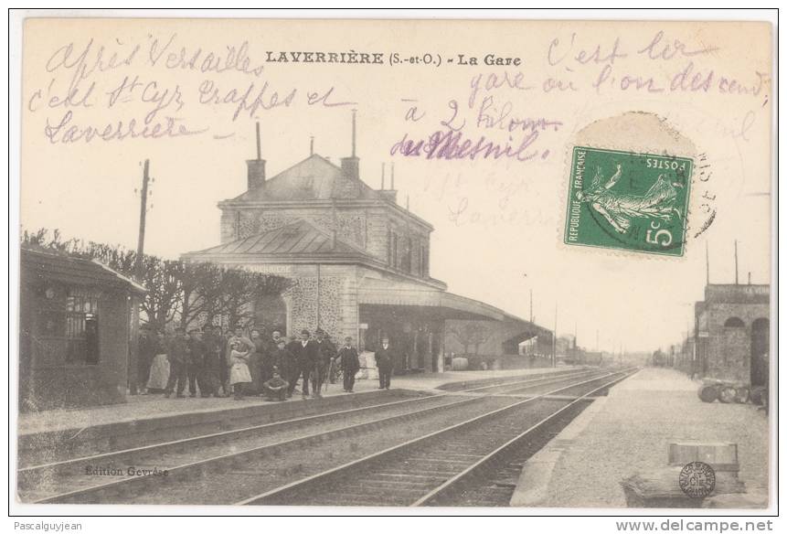 CPA LA VERRIERE - LA GARE - La Verriere