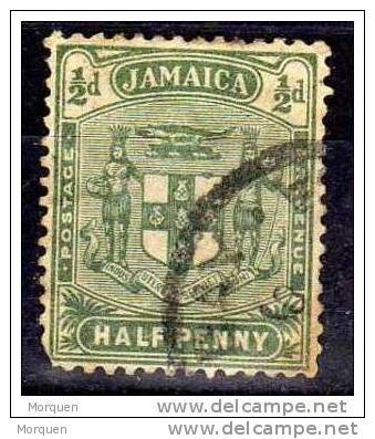 Lote 6 Sellos JAMAICA, Colonia Inglesa  Yvert Num 20, 27, 32, 37, 83, 130 º - Jamaica (...-1961)