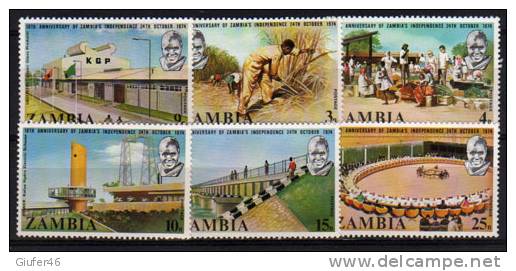 Zambia -  Serie CMP  - 1974 - N. 119 / 124 - Nuovo ** - Zambia (1965-...)