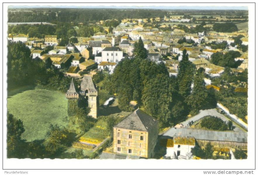 MATHA (17) - CPSM - Vue Générale Aérienne Et Le Château - Matha