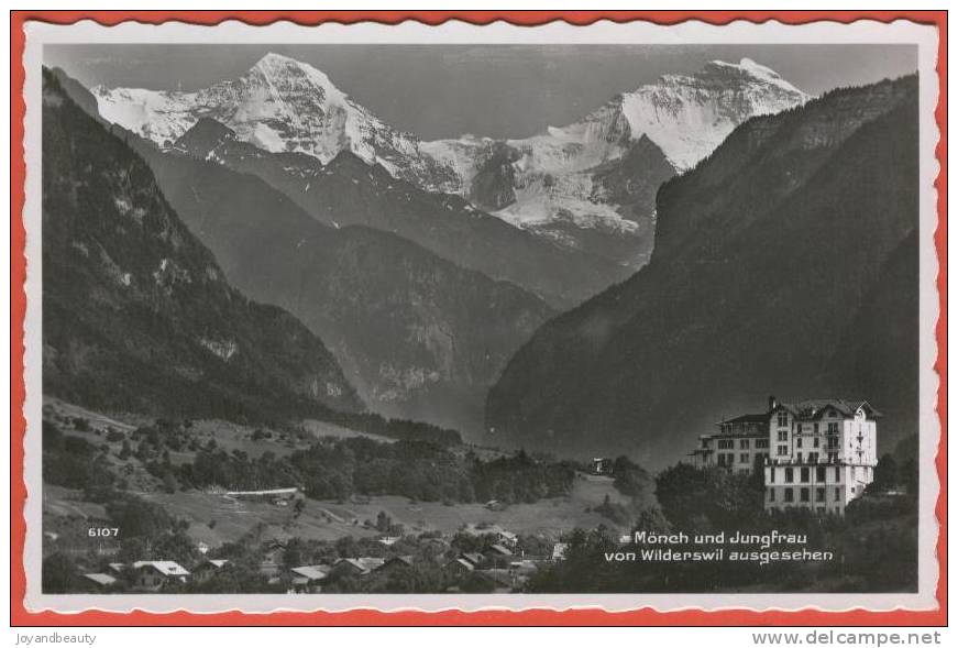 H219, Mönch Und Jungfrau Von Wilderswil Ausgesehen , 6107 , Circulée 1958 - Wilderswil