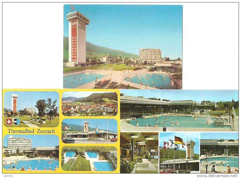 Zurzach Thermalbad 6 Ansichtskarten Ab 1979 - Zurzach