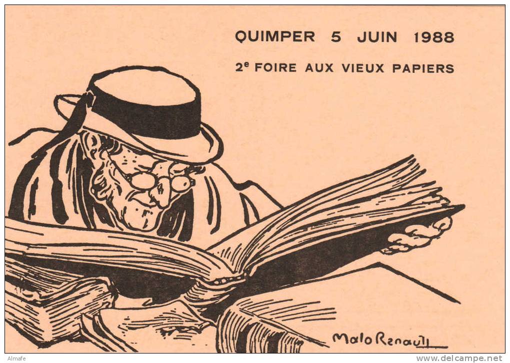 QUIMPER (29) -  2ème Foire Aux Vieux Papiers - Juin 1988 - Borse E Saloni Del Collezionismo