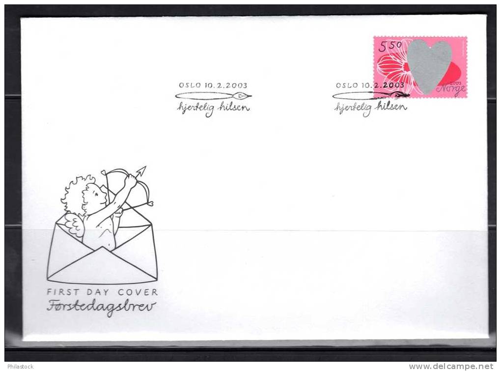 NORVEGE N° 1404 Obl. S/enveloppe FDC - FDC