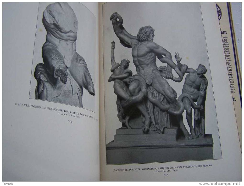 Griechische Bildwerke 140 Abbildungen WILHELM RADENBERG KARL ROBERT LANGEWIESCHE BLAUE BÜCHER - Pintura & Escultura