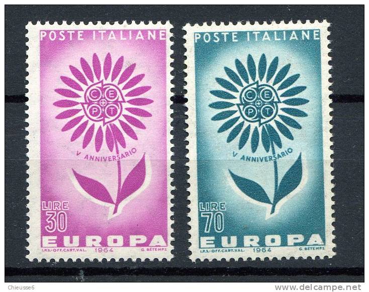 Italie** N° 907 / 908 - Europa 1964 - 1964