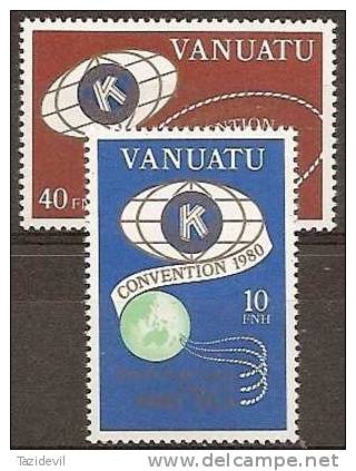 VANUATU - 1980 Kiwanis. Scott 295-6. MNH ** - Vanuatu (1980-...)