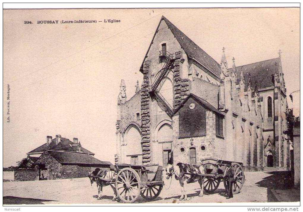 Boussay..animée..l´Eglise..beaux Attelages - Boussay