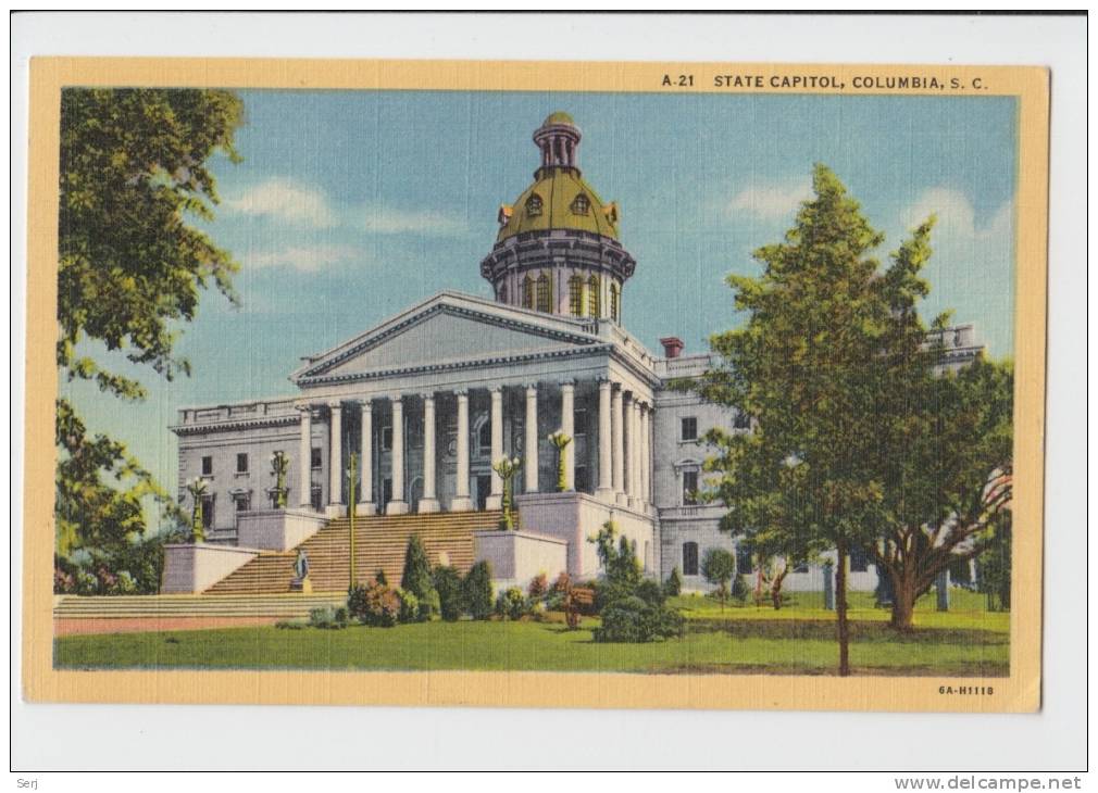 STATE CAPITOL , COLUMBIA , S.C. . Old PC . USA - Columbia