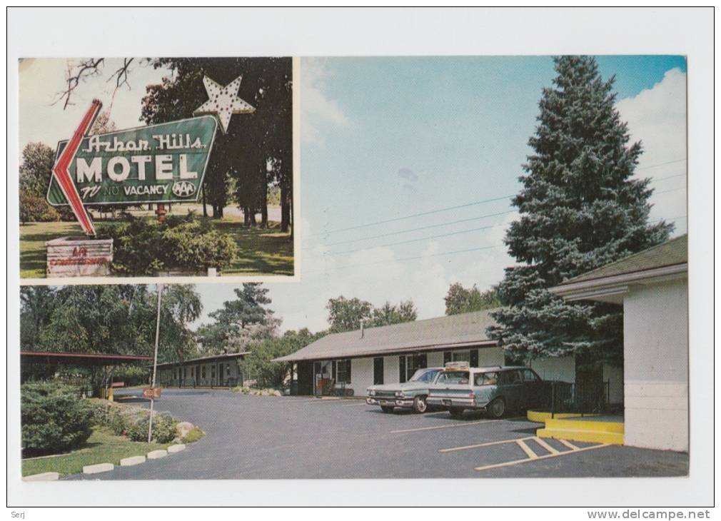 ARBOR HILLS MOTEL , MICH . Old PC . USA - Sonstige & Ohne Zuordnung