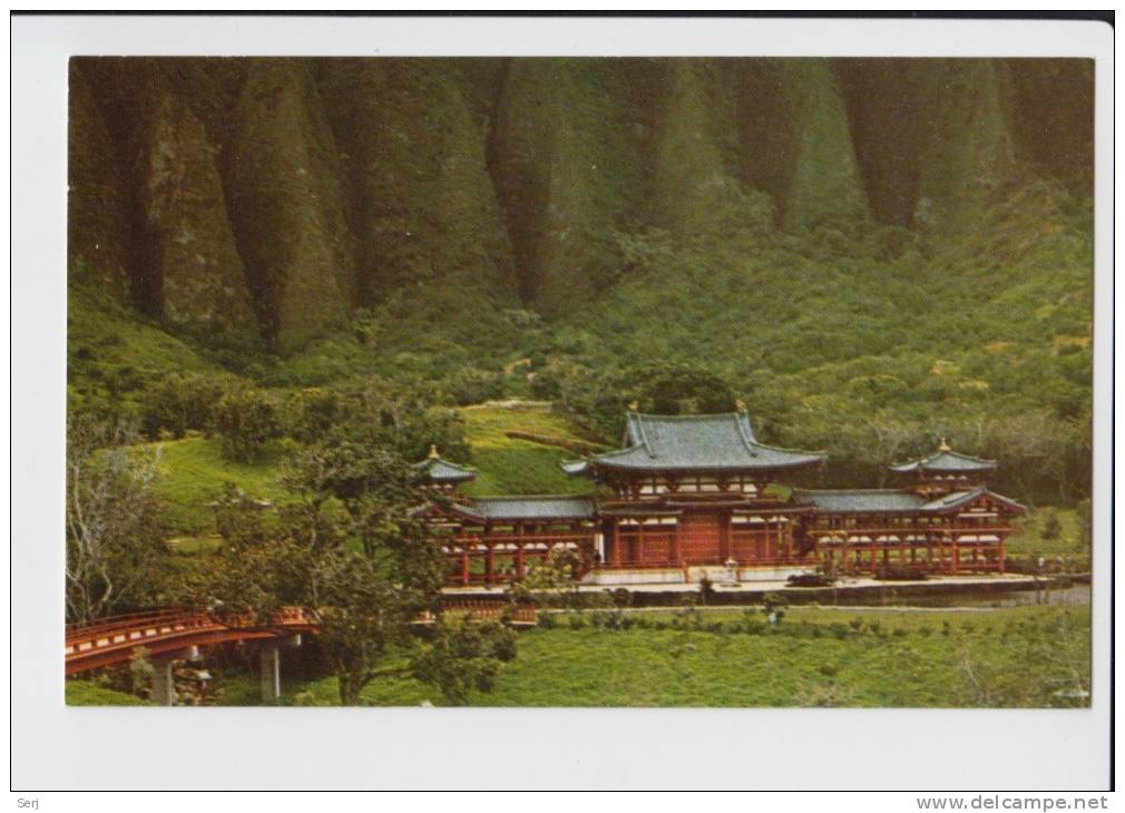 BYODO - IN , OAHU'S VALLEY OF THE TEMPLES , HAWAII . Old PC . USA - Oahu