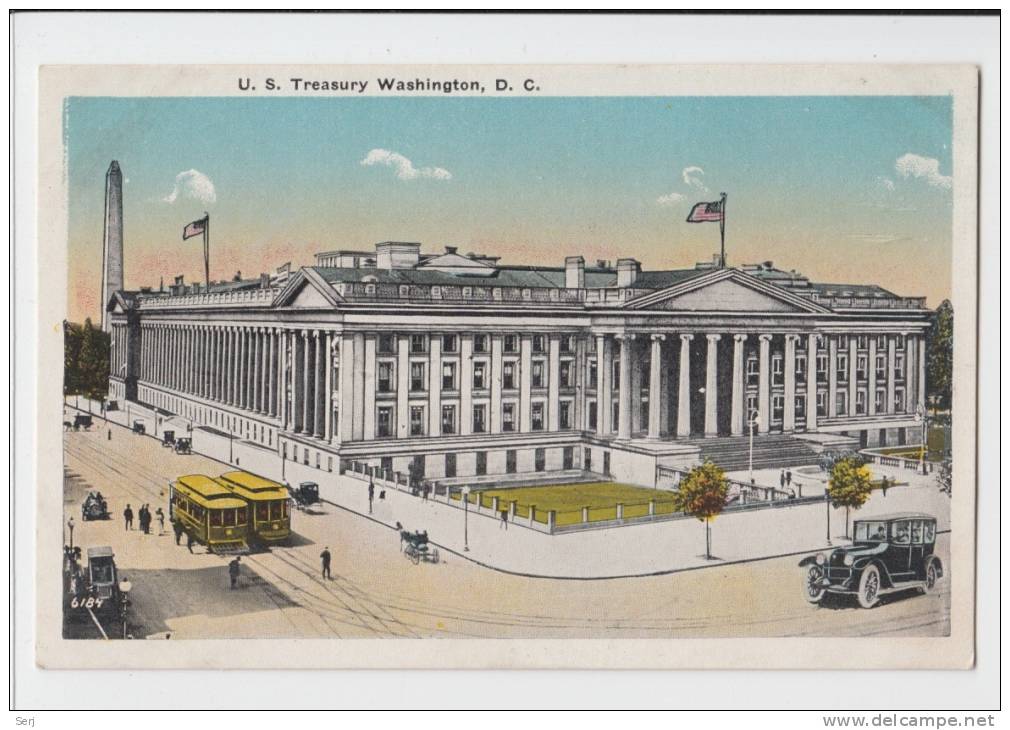 US TREASURY WASHINGTON D.C. . Old PC . USA - Washington DC