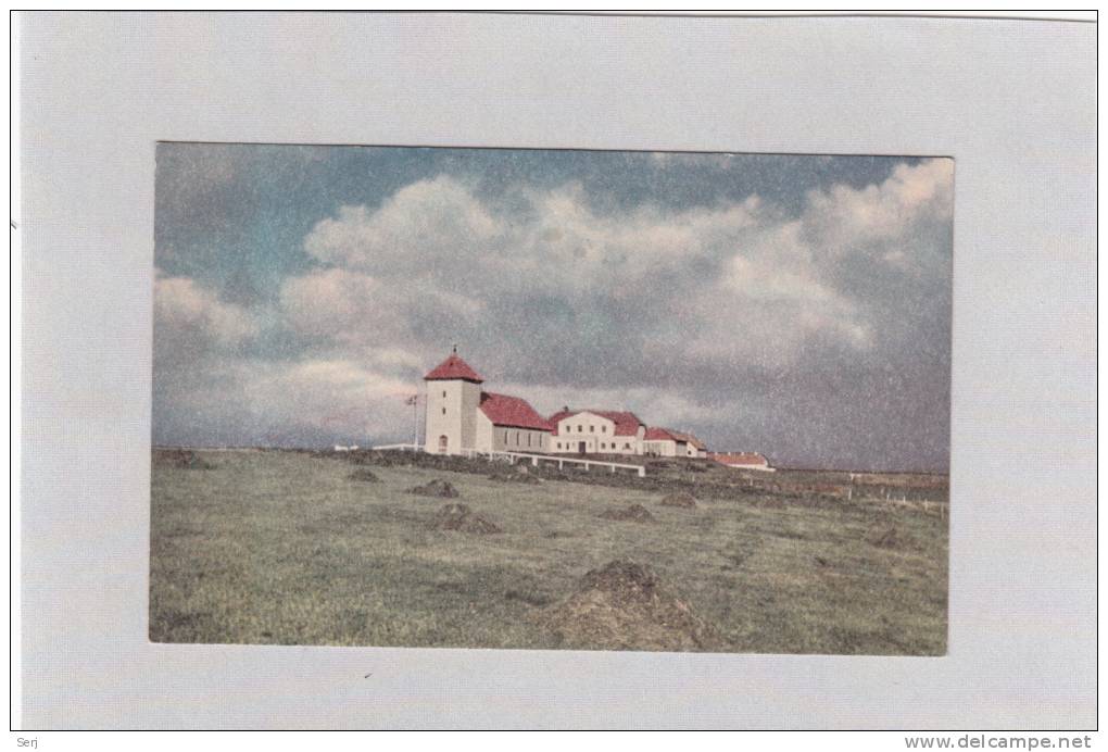 BESSASTADIR . THE RESIDENCE OF THE PRESIDENT OF ICELAND . Old PC  (10.5cm X 15cm) - Island