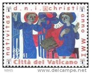 STATO CITTA´ DEL VATICANO - VATIKAN STATE - GIOVANNI PAOLO II - ANNO 2001 - NATALE  - NUOVI MNH ** - Ongebruikt