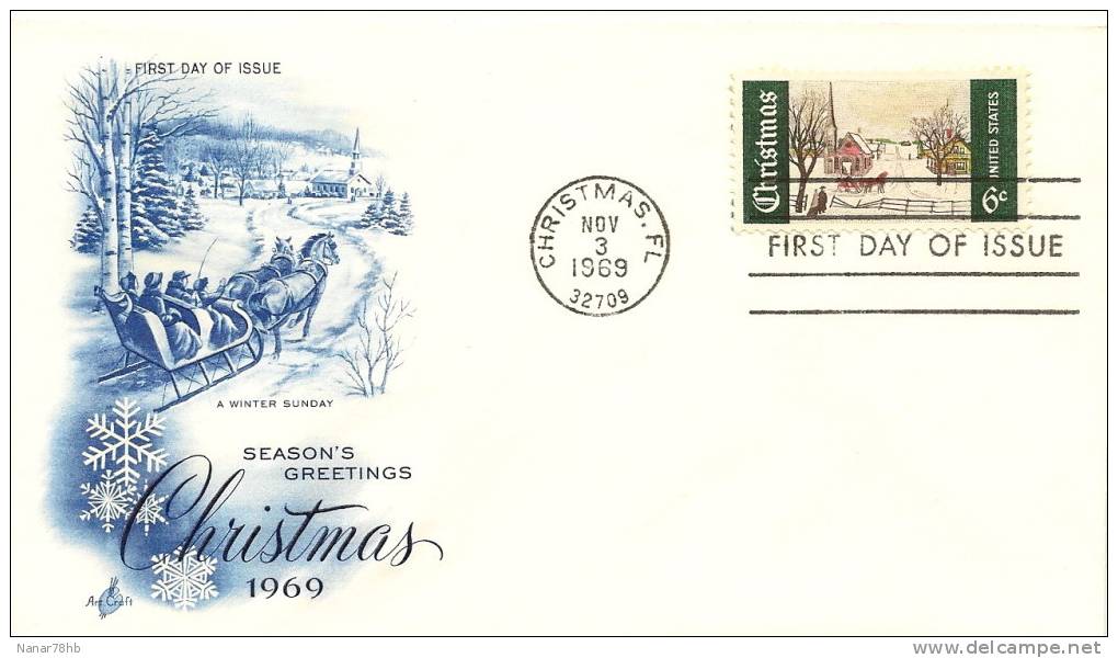 (d) Enveloppe 1er Jour Christmas (noel) - 1961-1970