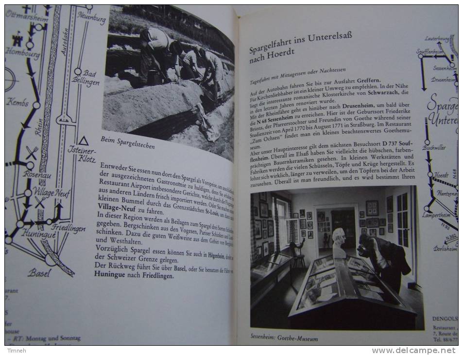 PARADIES AM OBER-RHEIN EINE REISEBREVIER FÜR AUTOFAHRER-1979 HERDER-Siegfried BÜCHE-Schwarzwald Vogesen jura-ElsaB-