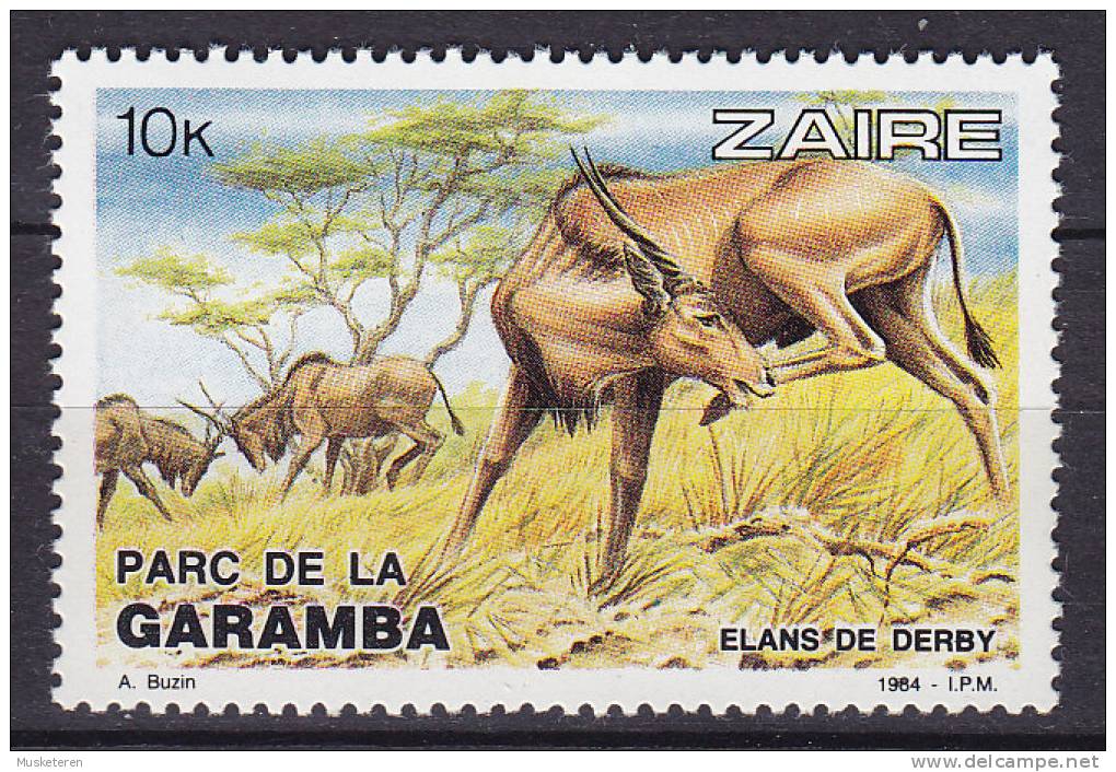 Zaire 1984 Mi. 838   10 K Garamba-Nationalpark Elanantilope MNH** - Nuevos