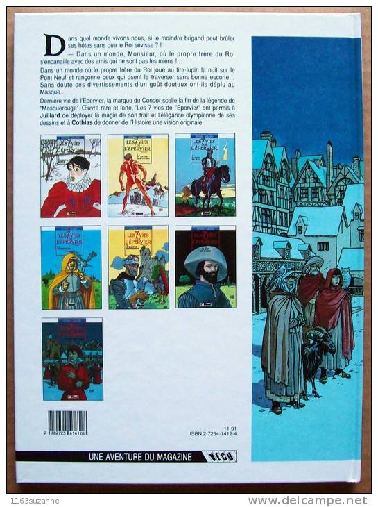 EO Glénat 1991 (état Neuf) > JUILLARD & COTHIAS : LES 7 VIES DE L'EPERVIER #7 - La Marque Du Condor - Sept Vies De L'Epervier, Les