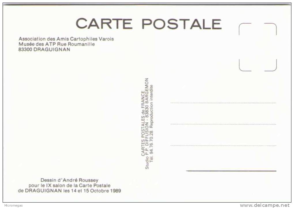 André ROUSSEY - IXème Salon De La Carte Postale - Draguignan 1989 - Roussey