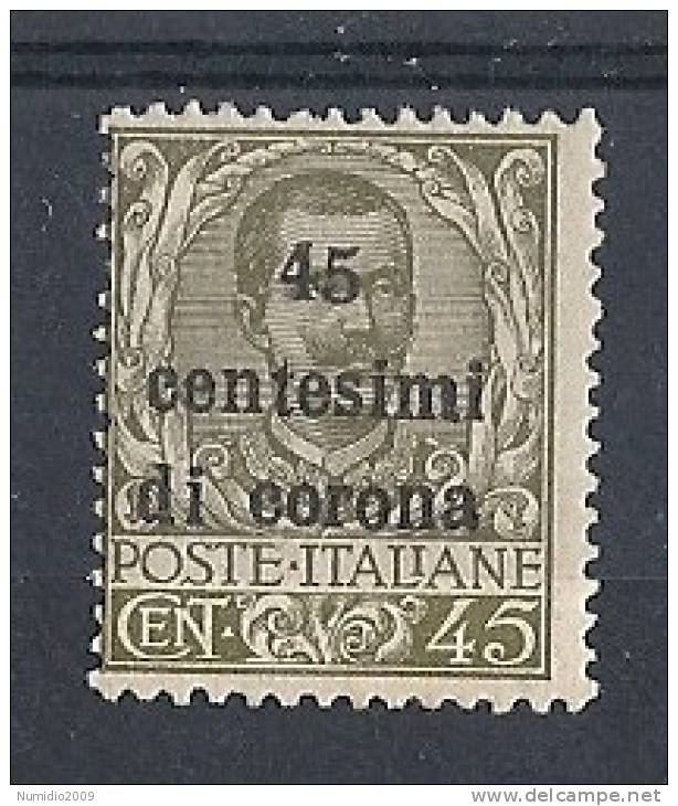 1919 TRENTO E TRIESTE 45 C CORONA MH * - RR8772 - Trento & Trieste