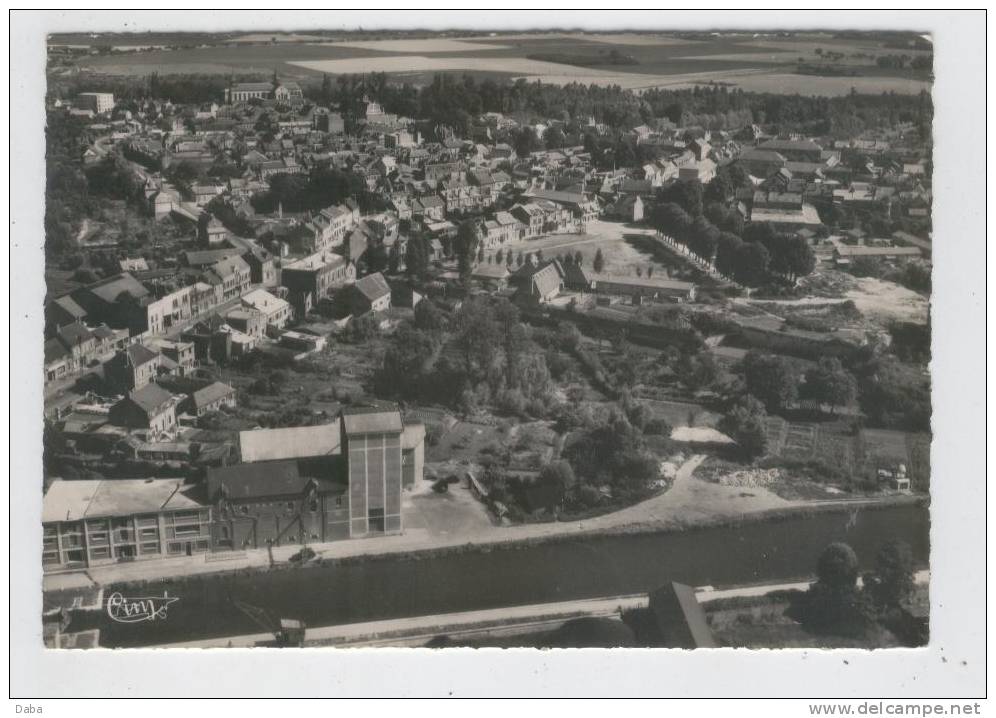 Ham.  Vue Générale Aérienne . Route De Paris. - Ham