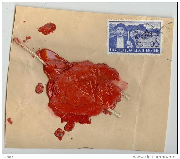 Dienst Briefrückseite Mit Frankatur Und FL-Siegel       1937 - Service