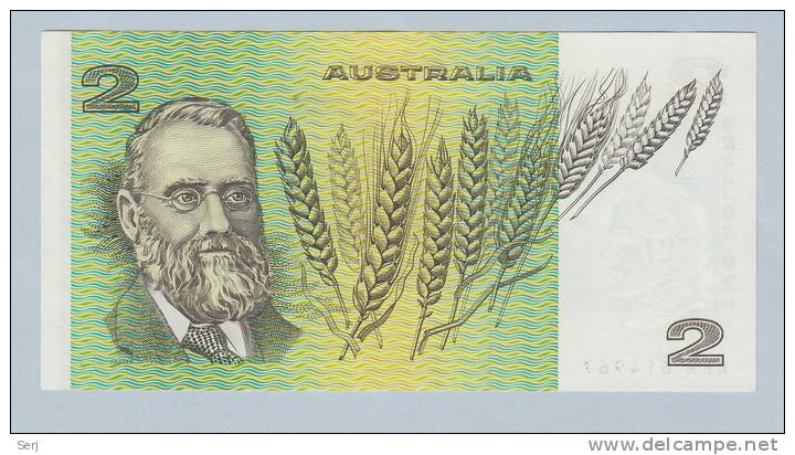 Australia 2 Dollar 1983 AUNC CRISP Banknote P 43d 43 D - 1974-94 Australia Reserve Bank (Banknoten Aus Papier)