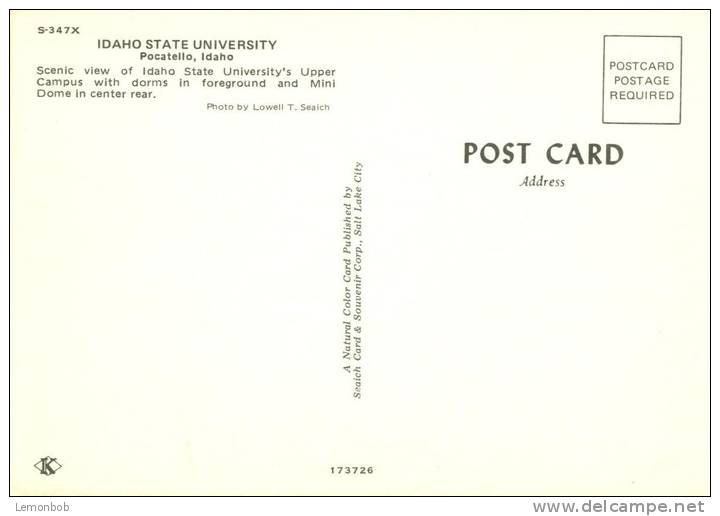USA – United States – Idaho State University, Pocatello, Idaho Unused Postcard [P4463] - Autres & Non Classés