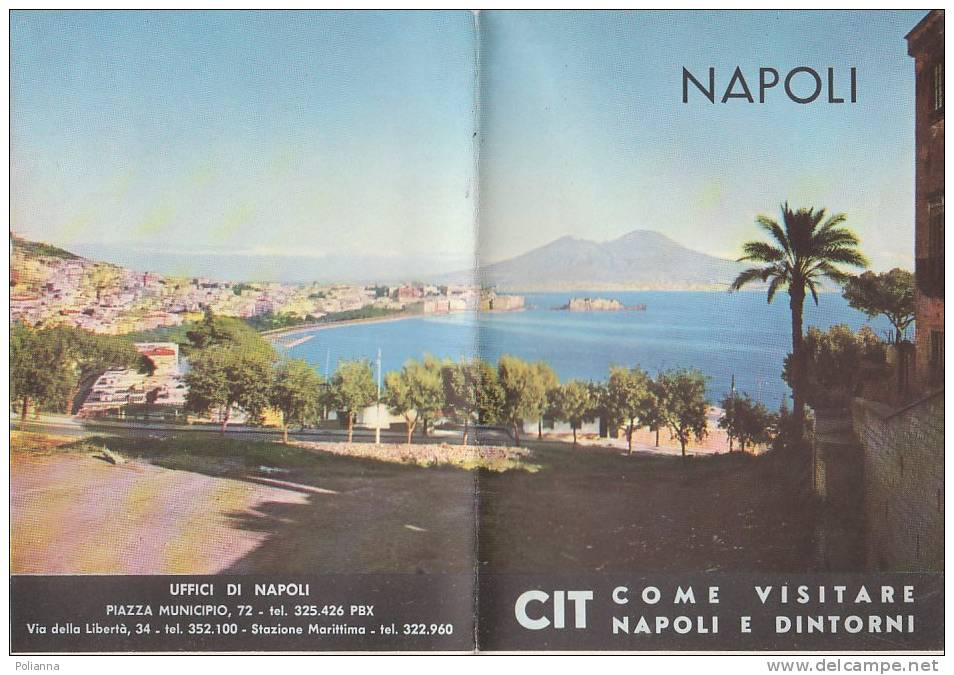 B0523 - PIANTA Di NAPOLI - CIT ESCURSIONI E.P.T.1960 - Topographische Kaarten