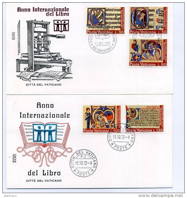 VATICAN - 12 F.D.C. ANNÉE 1972 - B/TB - Used Stamps