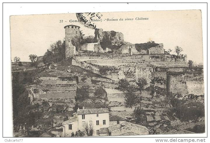 Condrieux (69) : Ruine Du Château En 1921. - Condrieu