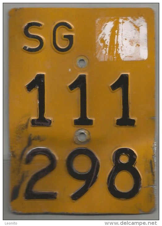 Mofa- Töfflinummer SG - - Number Plates